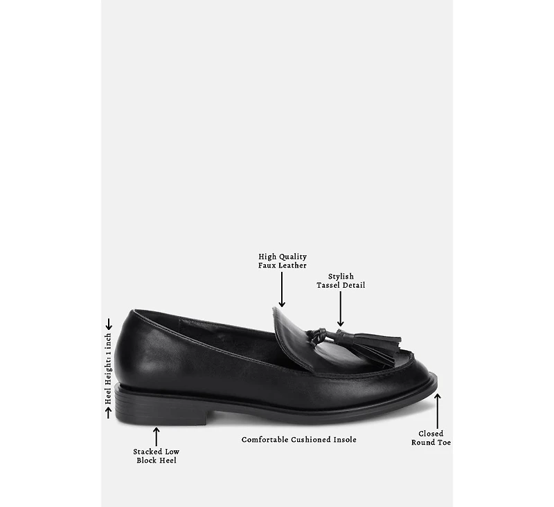 London Rag Women's Atilia Tassel Detail Loafers