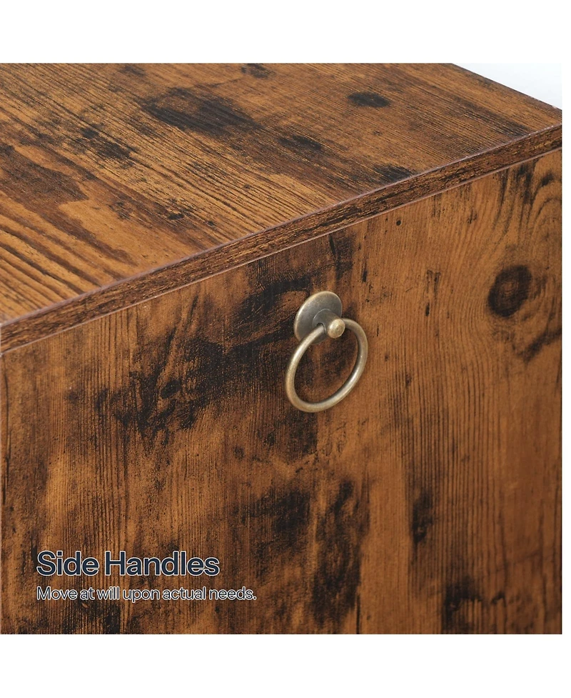 Slickblue Wooden Literature Organizer with 36 Compartments for Files and Documents