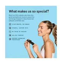 Gimme Beauty Medium Satin Scrunchies - Soft, No-Breakage Scrunchies - Perfect for Medium Hair and Bedtime Wear