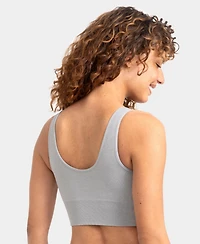 Fruit of the Loom Women's 360 Stretch Seamless Comfort Longline Bralette 3-Pack