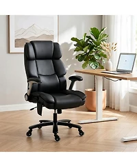 Homcom 400LBS Office Chair with Airbag Lumbar Support, Desk