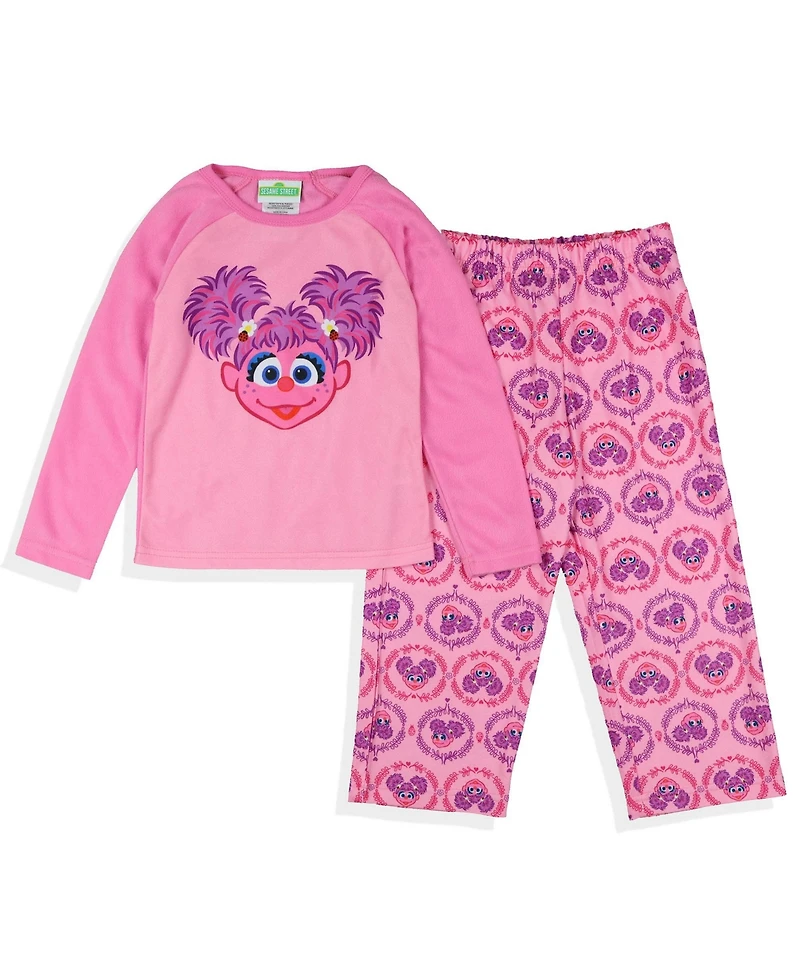 Sesame Street Toddler Girls Abby Cadabby 2PC Long-Sleeve Lounge Sleep Pajama Set