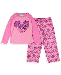 Sesame Street Toddler Girls Abby Cadabby 2PC Long-Sleeve Lounge Sleep Pajama Set