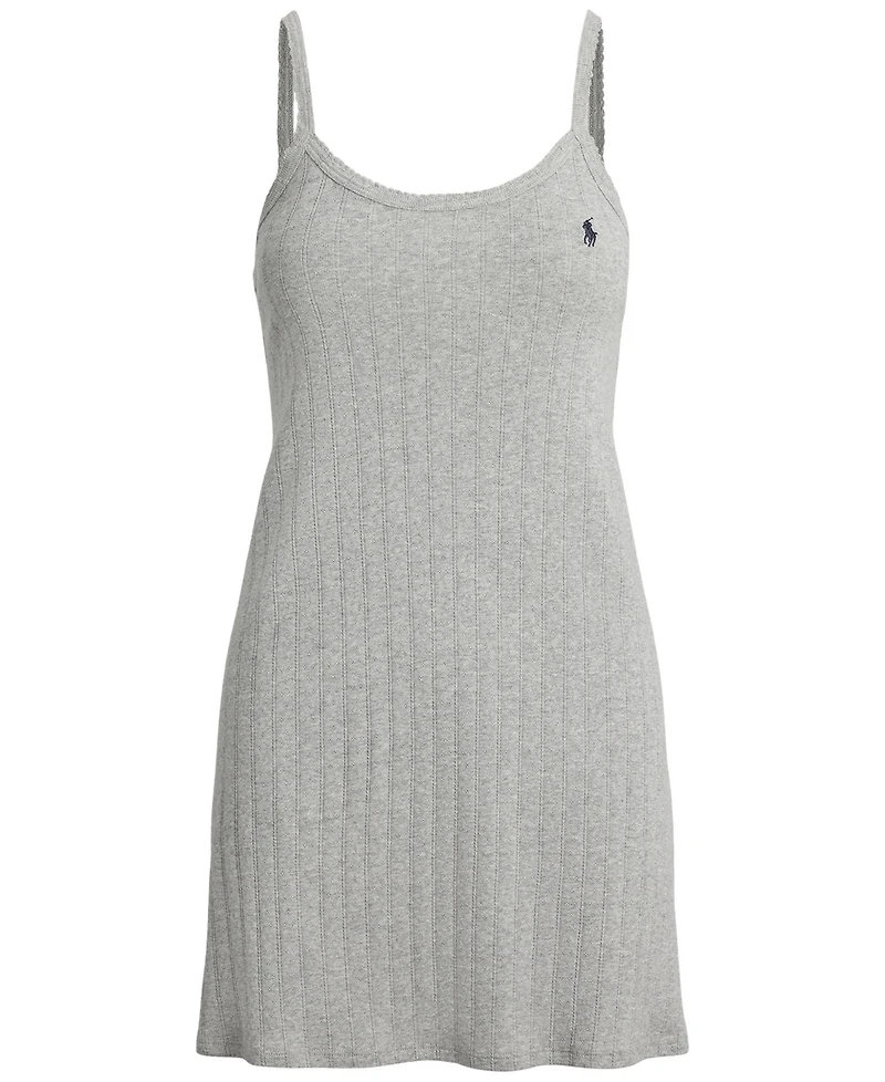 Polo Ralph Lauren Women's Round Neck Cotton Cami Slip Dress