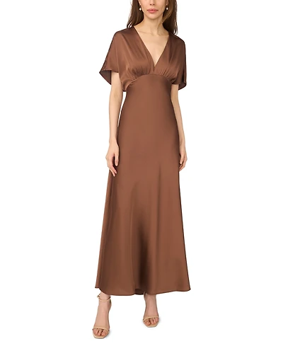CeCe Women's V-Neck Dolman Sleeve Maxi Dress