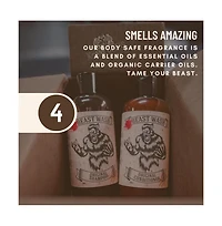 Johnny Slicks Beast Shower Set Shampoo, Conditioner and Body Wash 3 Piece Set Rugged Scent