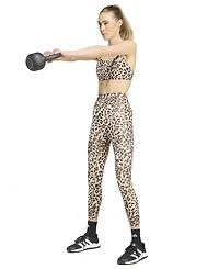 adidas Women's Optime Essentials Workout Leopard Print Bra