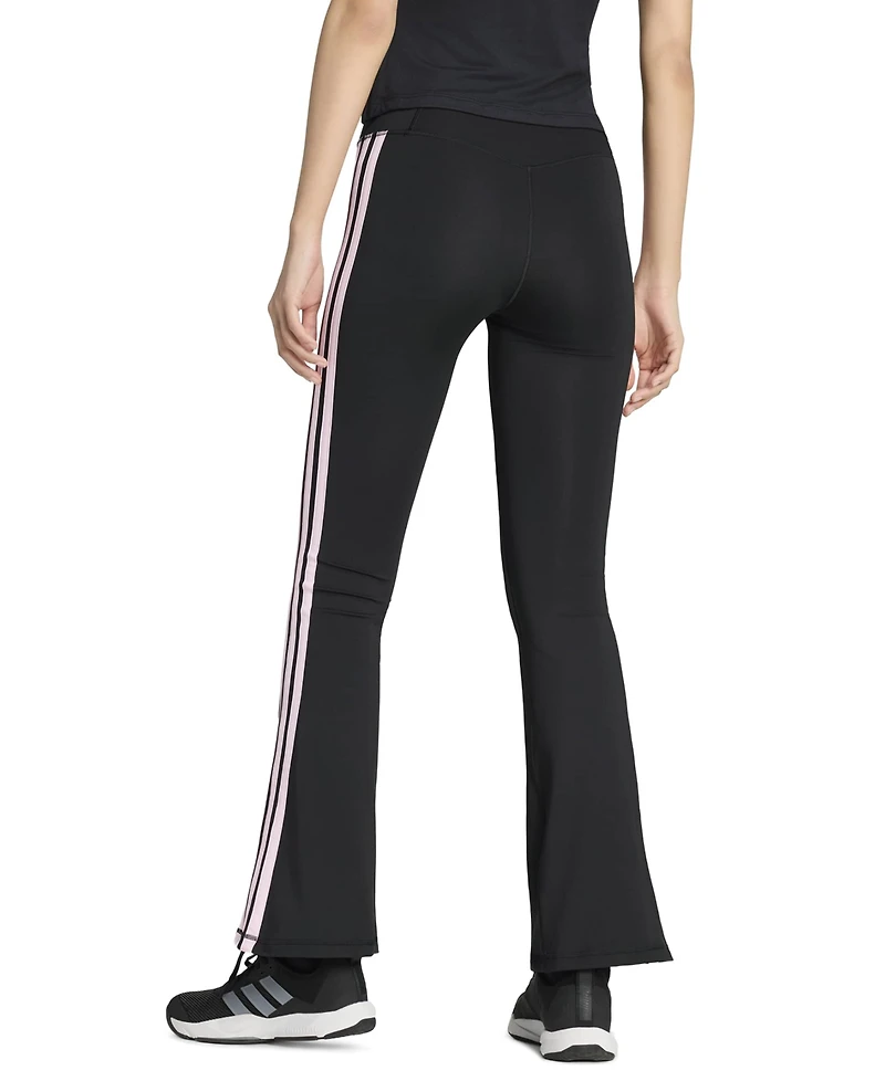 Optime Essentials 3 Stripes Flared Leggings