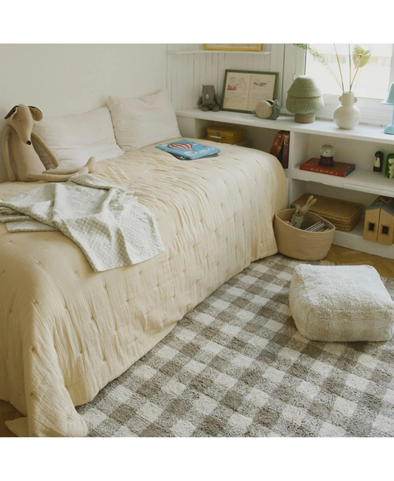Lorena Canals Pouf Vichy Matcha