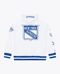 Mitchell & Ness Men's White New York Rangers Arctic Fleece Hoodie