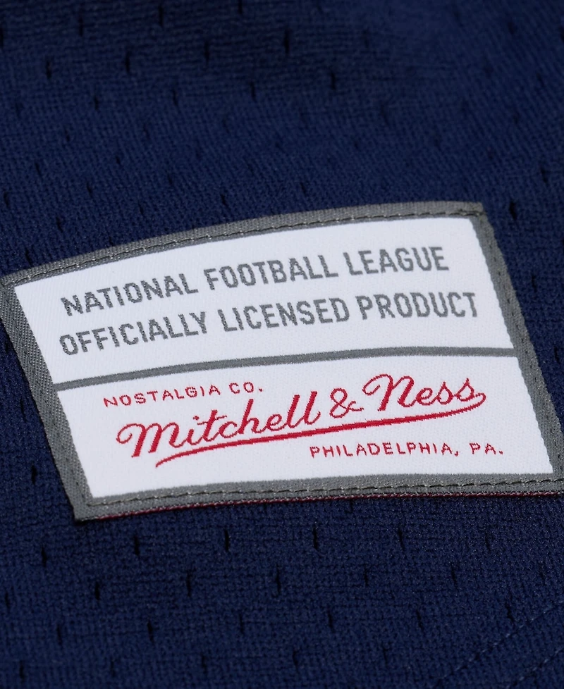 Mitchell & Ness Men's Navy Denver Broncos Head Coach Mesh Full-Button Fashion Jersey