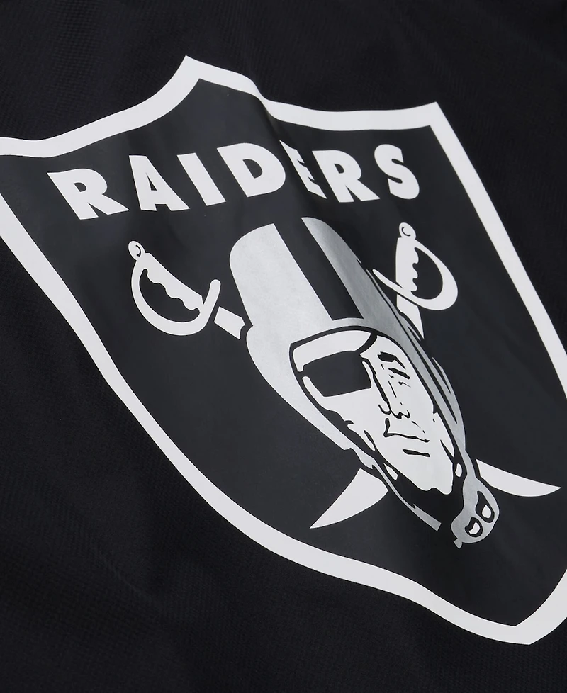 Mitchell & Ness Men's Black Las Vegas Raiders Coaches Full-Snap Hooded Windbreaker Jacket