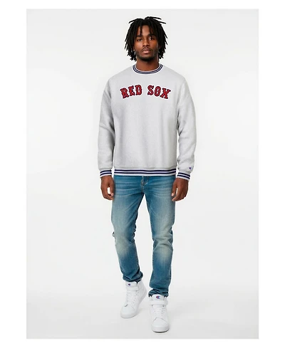 Champion Men's Heather Gray Boston Red Sox Reverse Weave Sweatshirt