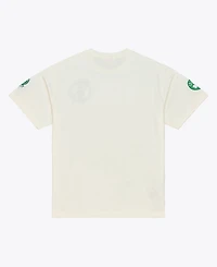 Mitchell & Ness Men's Cream Boston Celtics Hardwood Classics Chainstitch Premium T-Shirt