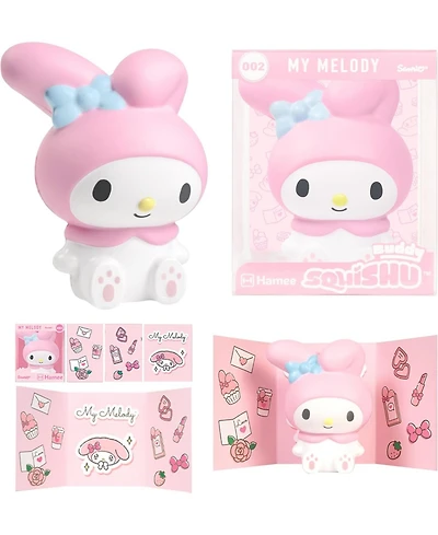 Hamee Squishy Buddy Toy Sanrio Characters Figure Slow Rising Cute Birthday Gift, Stress Relief, Collectible Deskterior Play Doll - Hello Kitty