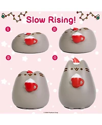 Hamee Squishy Jumbo Toy Pusheen Figure Slow Rising Cute Birthday Gift, Stress Relief, Collectible Deskterior Play Doll - Santa Hat Christmas