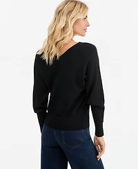 I.n.c. International Concepts Women's Double V-Neck Dolman Sweater, Macy's Exclusive