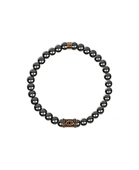 Karma and Luck Spiritual Fortress - Hematite Evil Eye Charm Bracelet