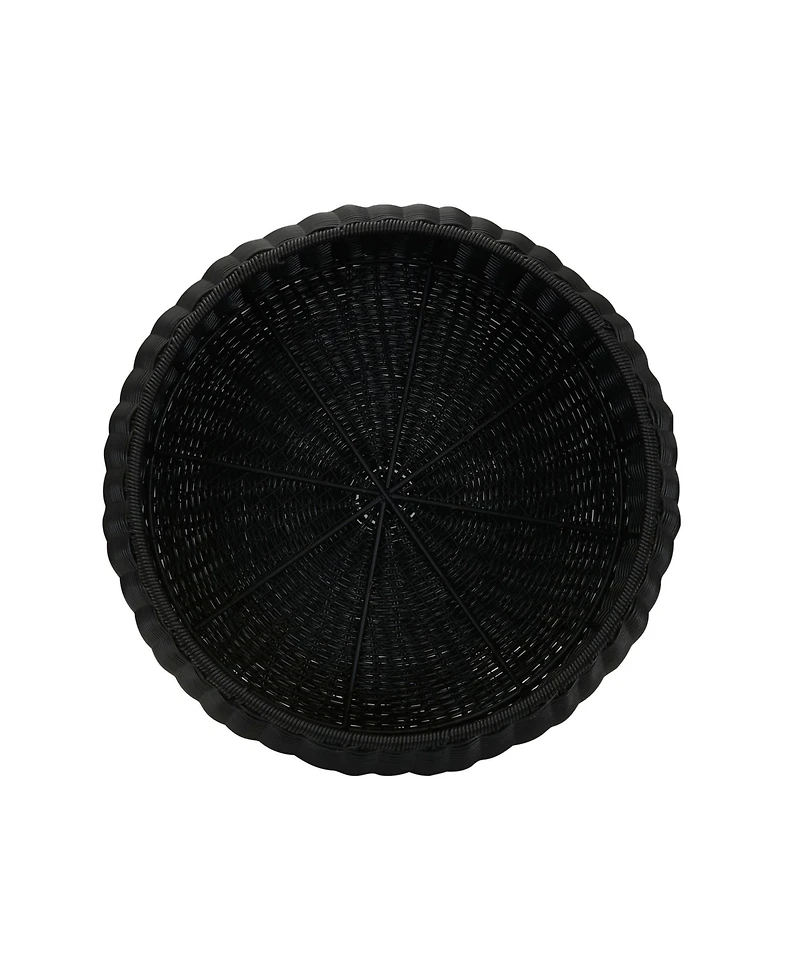 Household Essentials Handwoven Barrel Side Table