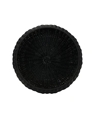 Household Essentials Handwoven Barrel Side Table