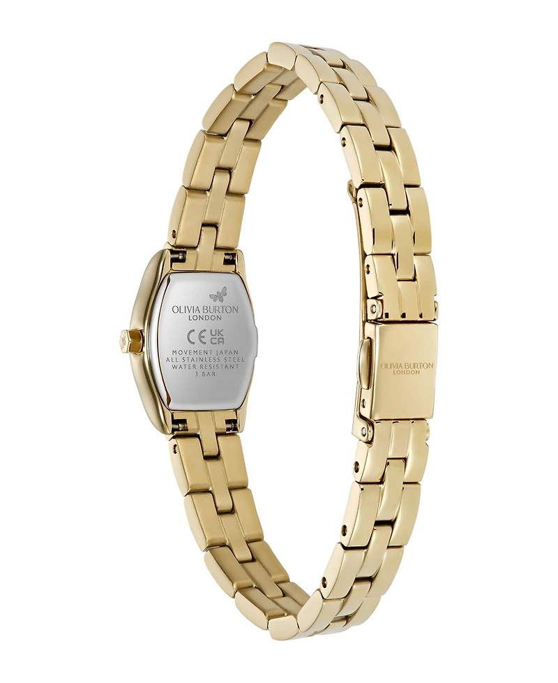 Olivia Burton Women's Cambridge Gold-Tone Stainless Steel Bracelet Watch 17.7mm
