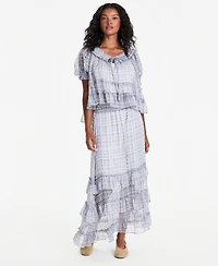 And Now This Women's Ruffled Tie-Neck Top, Macy's Exclusive