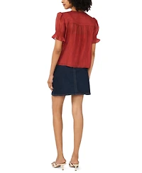 Vince Camuto Women's Pintuck Short-Sleeve Top