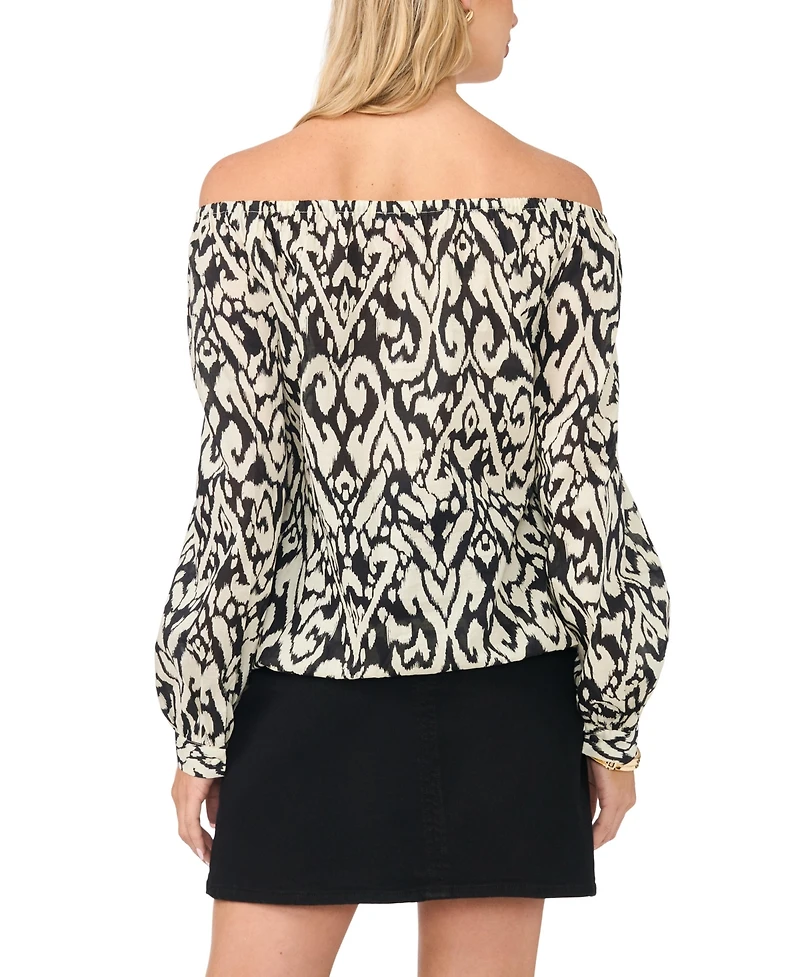 Vince Camuto Women's Off-The-Shoulder Long-Sleeve Blouse