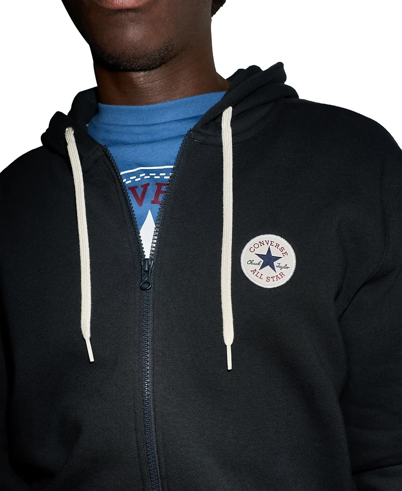 Converse Men's Chuck Patch Full-Zip Regular-Fit Hoodie