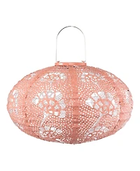 Allsop Home & Garden, Stella Luxe Oval Yarrow Clay Led Lantern (Battery Powered)