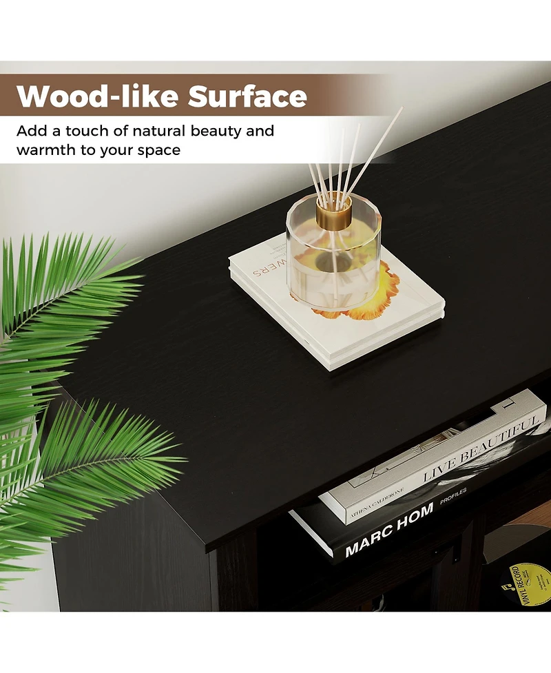 Slickblue Modern Tv Stand with Remote Controlled Led Lighting