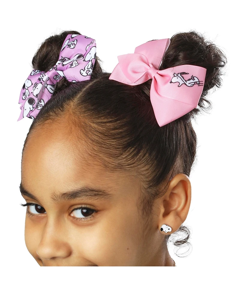 Peanuts Snoopy Woodstock Hair Bows 7-Piece Set Official License, Peanuts Gifts