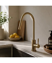 Phying Brushed Gold Faucet Stainless Steel Filter Water Faucet With Solid Brass Valve Anti Rust Durable Purifier Faucet