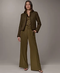 Donna Karan New York Petite Cropped Open-Front Jacket