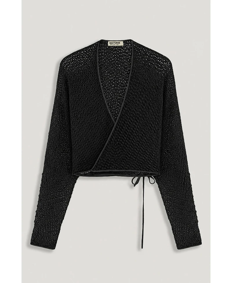 Nocturne Women's Wrap Mesh Blouse