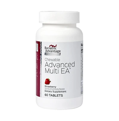 Bariatric Advantage Chewable Advanced Multi Ea High Potency Daily Multivitamin with Iron for Bariatric Surgery Patients 60 Count