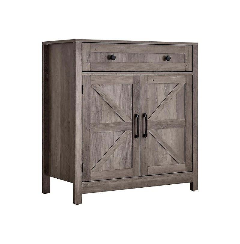 Sugift Coffee Bar Cabinet Farmhouse Coffee Bar Table with Drawer