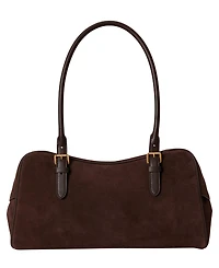 Lauren Ralph Lauren Marcy Zipper Leather Charms Large Satchel Handbag