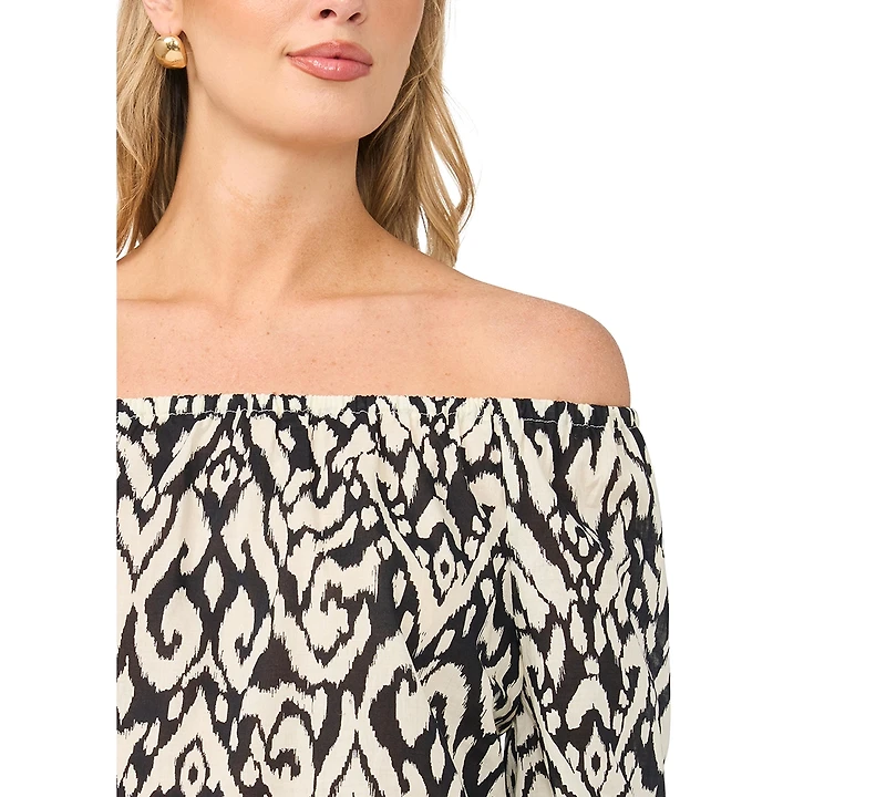 Vince Camuto Women's Off-The-Shoulder Long-Sleeve Blouse