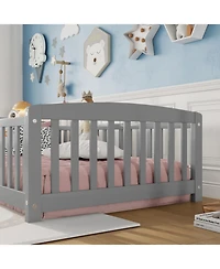 Rainsken Floor Bed with Rails, Montessori Floor Bed, Central Entrance