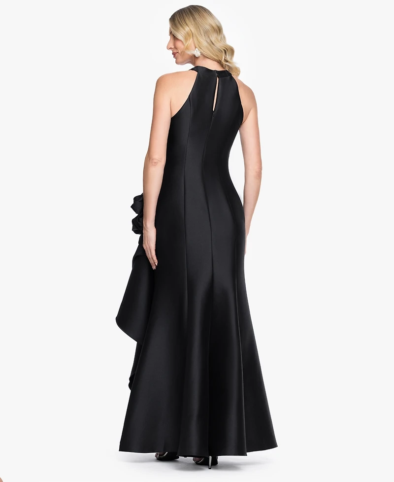 Xscape Women's Stretch Mikado Halter Neck Ball Gown