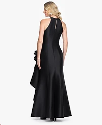 Xscape Women's Stretch Mikado Halter Neck Ball Gown