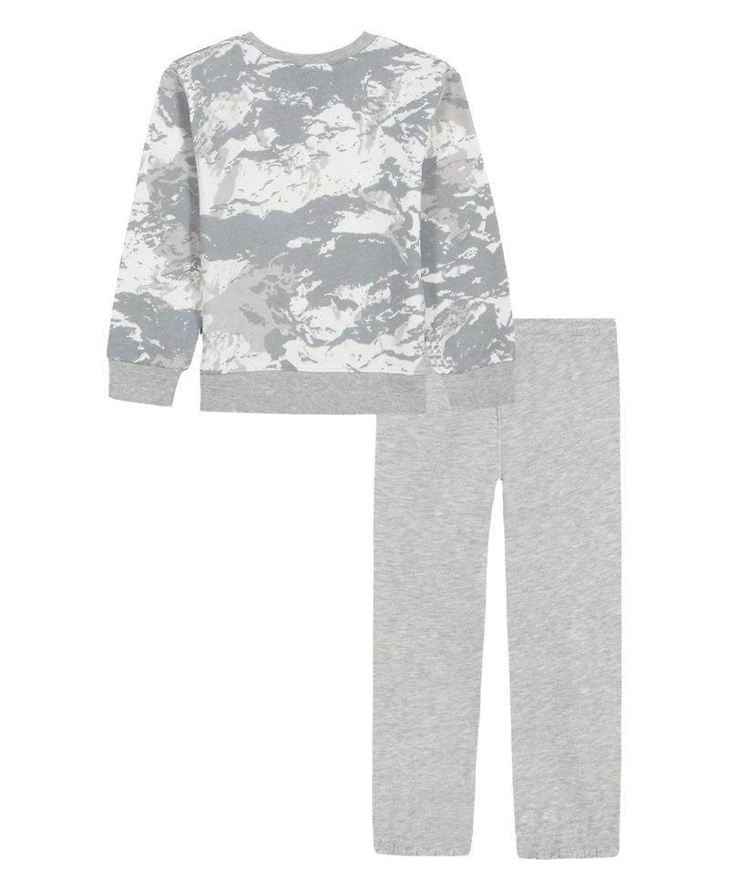 Under Armour Toddler Boys' 2T-4T Rival Fleece Crewneck Sweatshirt and Joggers, 2-Piece Set