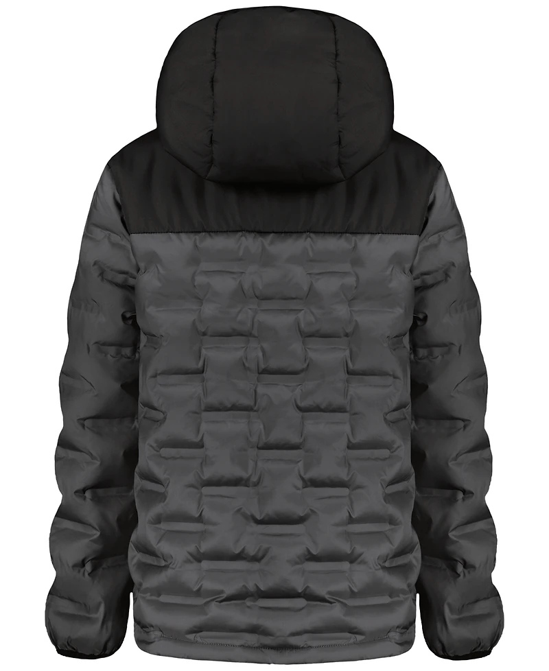 Under Armour Boys' 8-20 Solid Full-Zip Puffer Hooded Jacket