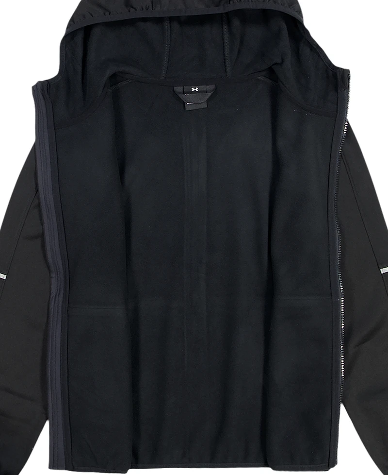 Under Armour Boys' 8-20 Solid Logo Full-Zip Windproof Hooded Jacket