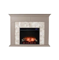 Augusta Home Torlington Marble Tiled Fireplace