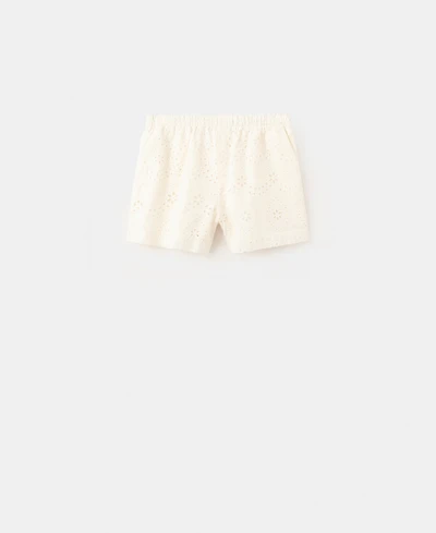 Mango Women's Openwork Embroidery Cotton Shorts