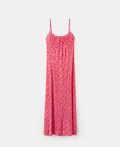 Mango Women's Floral-Print Pleated Dress