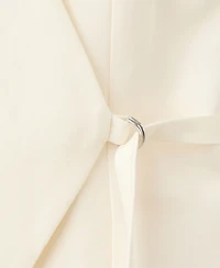 Mango Women's Linen-Blend Wrap Jumpsuit