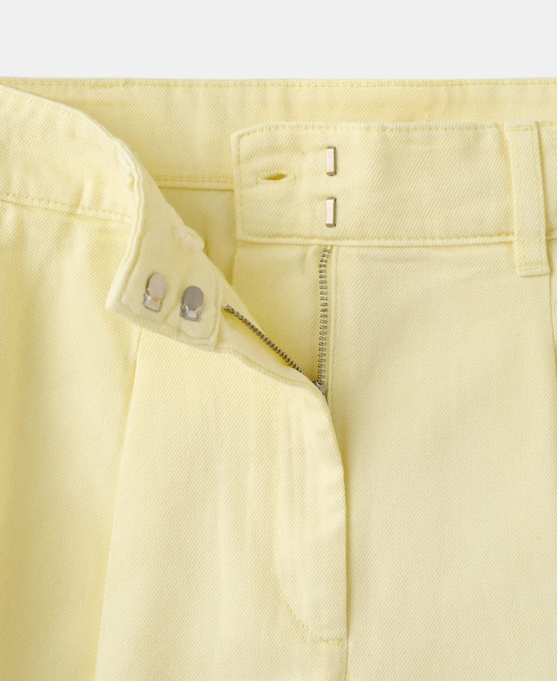 Mango Women's Buckle Detail Straight Bermuda Shorts